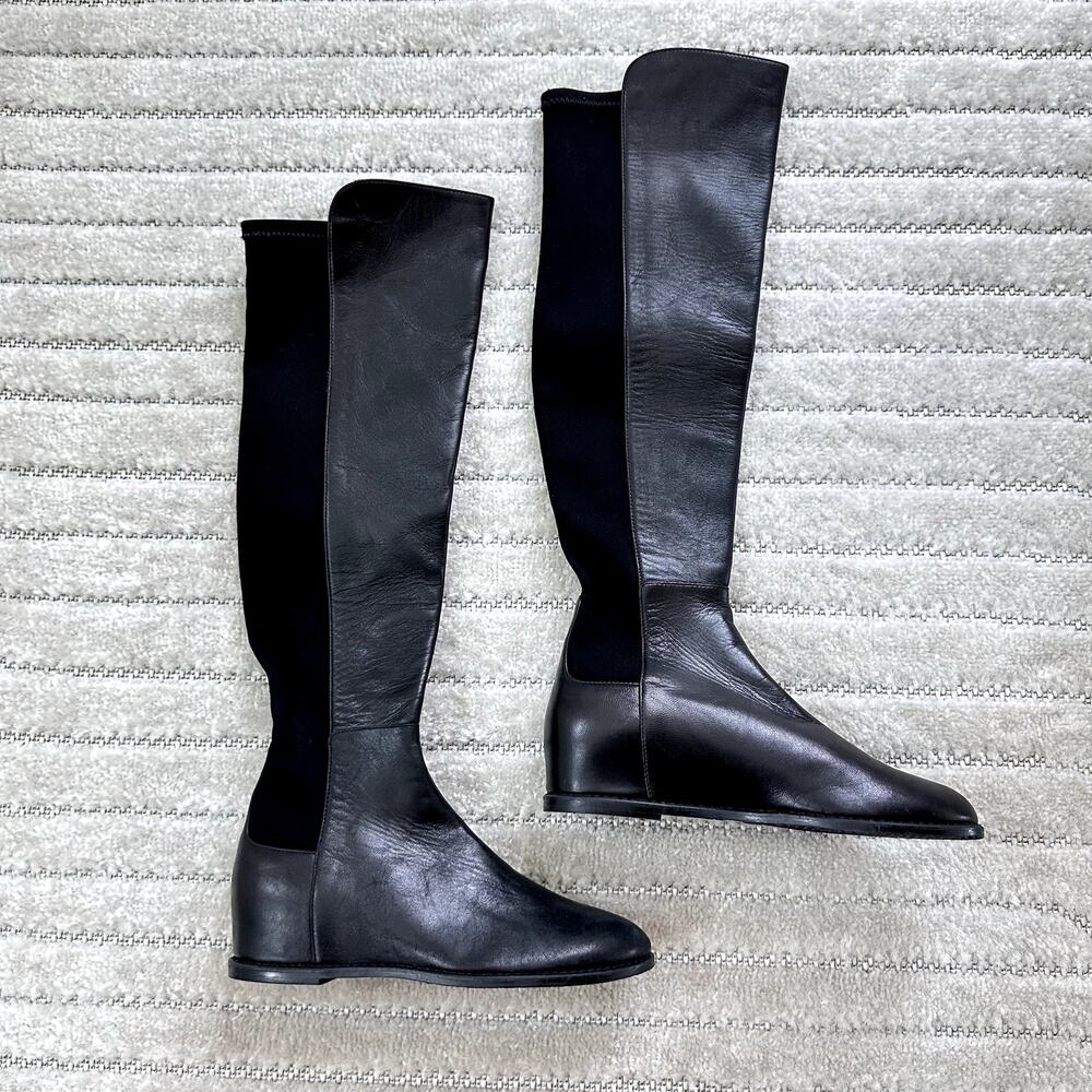 New Stuart Weitzman Mainline Hidden Wedge Leather… - image 1